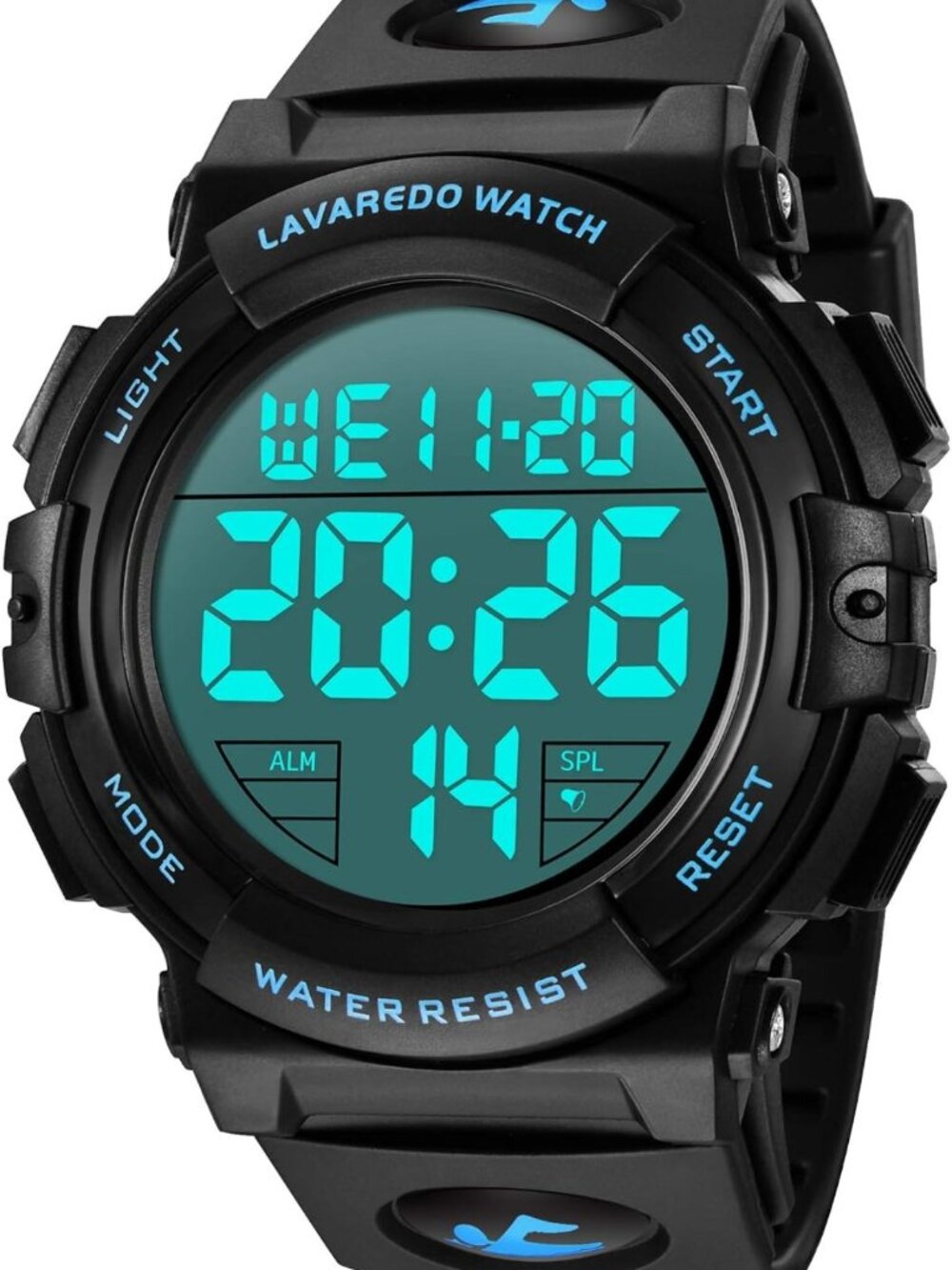 Men's Waterproof Digital Sports Watch - Military Chronograph with LED Light